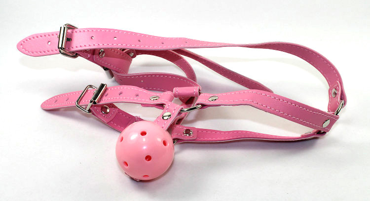 成人性保健粉色马具型口塞情趣用品口球调教束缚舞台游戏道具