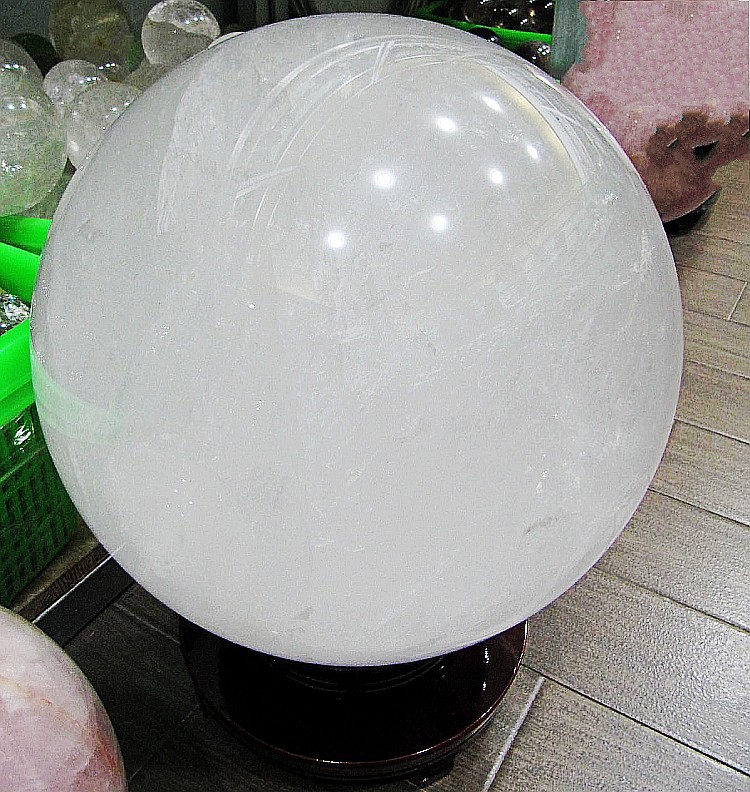 特价售天然白水晶球摆件纯白体风水球转运球招财消磁支持零售批发