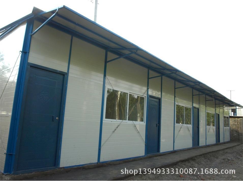 西安活动板房门集装箱专用门彩钢防盗门t式50双开门(天蓝)(草绿)