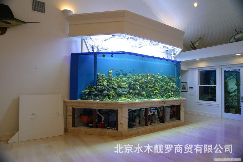 【奢華大氣魚缸工程】定做亞克力大型魚缸 水族箱 各種魚缸定製