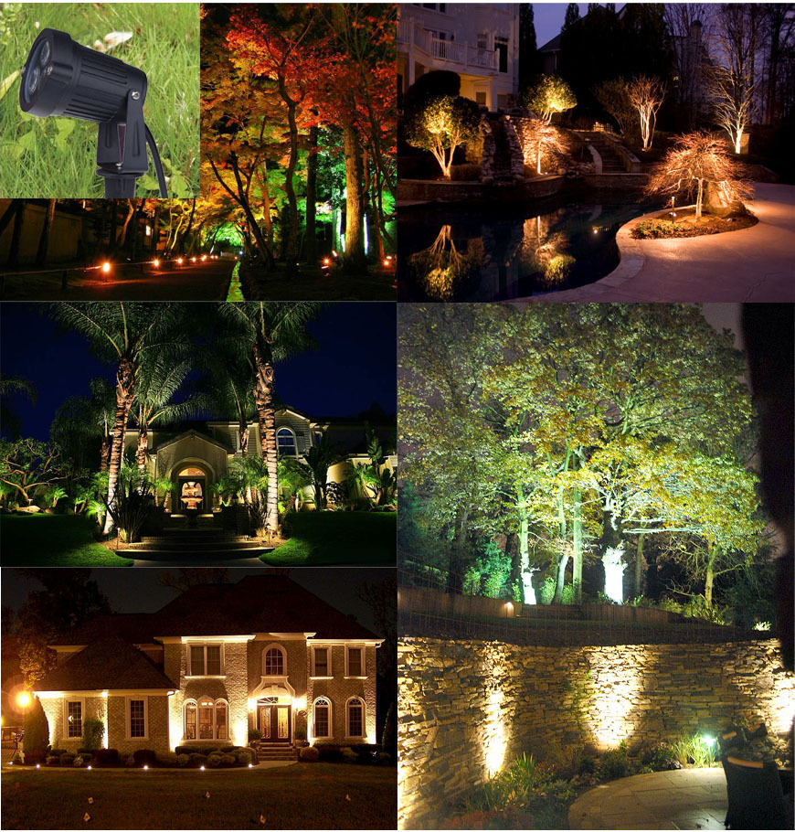 3w led射灯 庭院灯 led户外草坪灯 led草坪灯 景观照明灯 12v图片_12