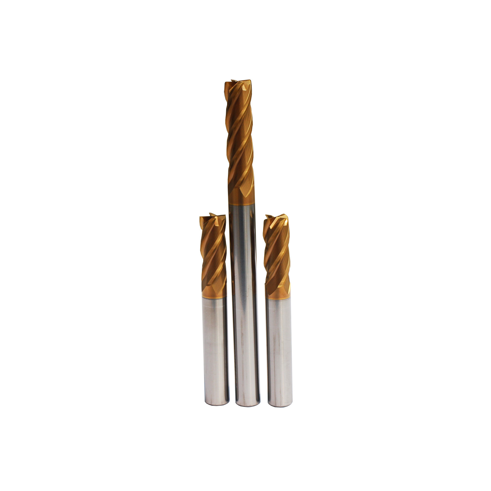 tailiqi65-70度超硬细微粒涂层平头钨钢铣刀8mm 平底4刃