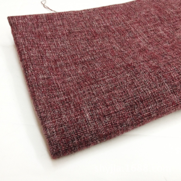 厂家现货〕秋冬时装格绒面料 棉毛混纺 西装 衬衫面