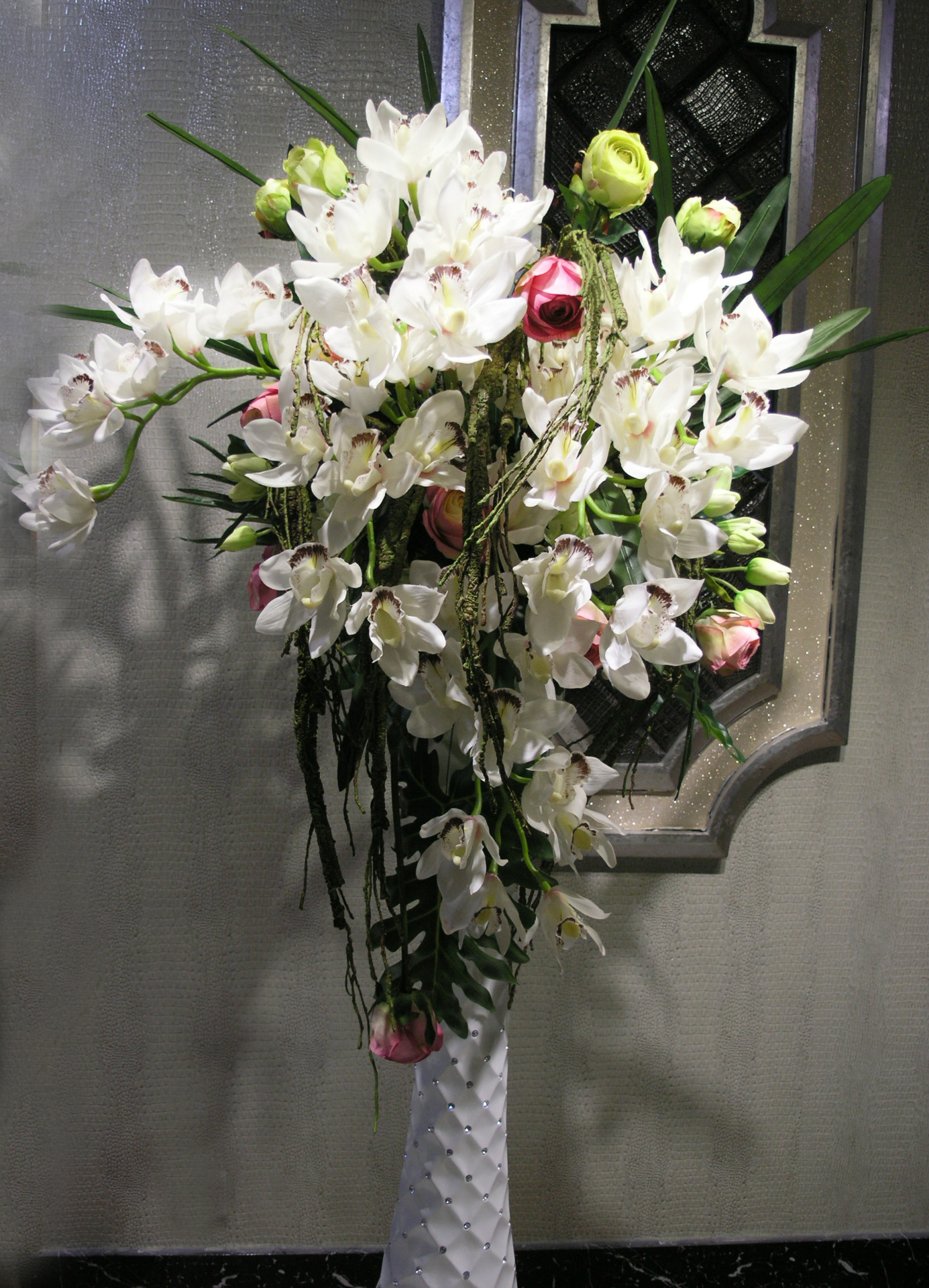 桌面装饰盆花,田园插花,婚庆插花,酒店大堂插花 盆景图片大全,蔡思韬