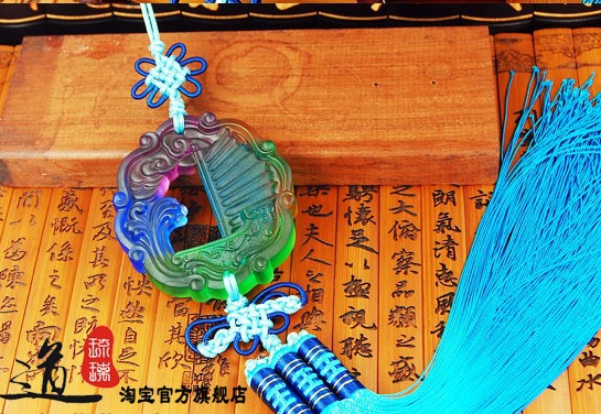 创意汽车挂饰品批发 琉璃车内平安符一帆风顺挂饰挂件 厂家热销