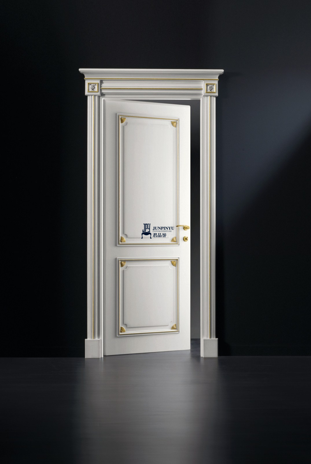 白色雕刻房间门套装 高端大气适用于高档欧式酒店 支持定制
