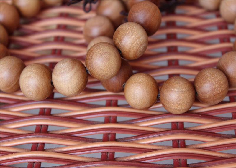 厂家直销沉水级 正宗印度老山檀香佛珠正品檀香1.5cm老山檀香