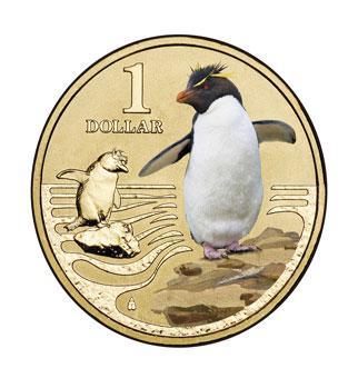 极地动物系列跳岩企鹅硬币