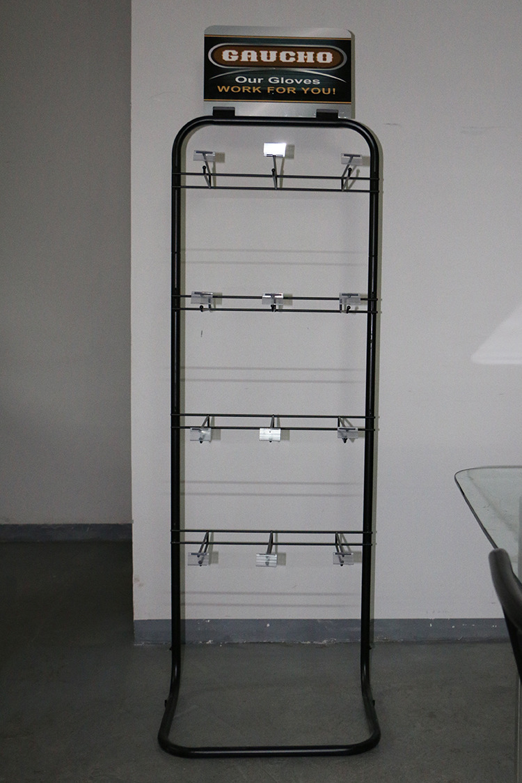 加工定制 商超产品展示架 移动电源展示架 骑行手套展示挂架 出口