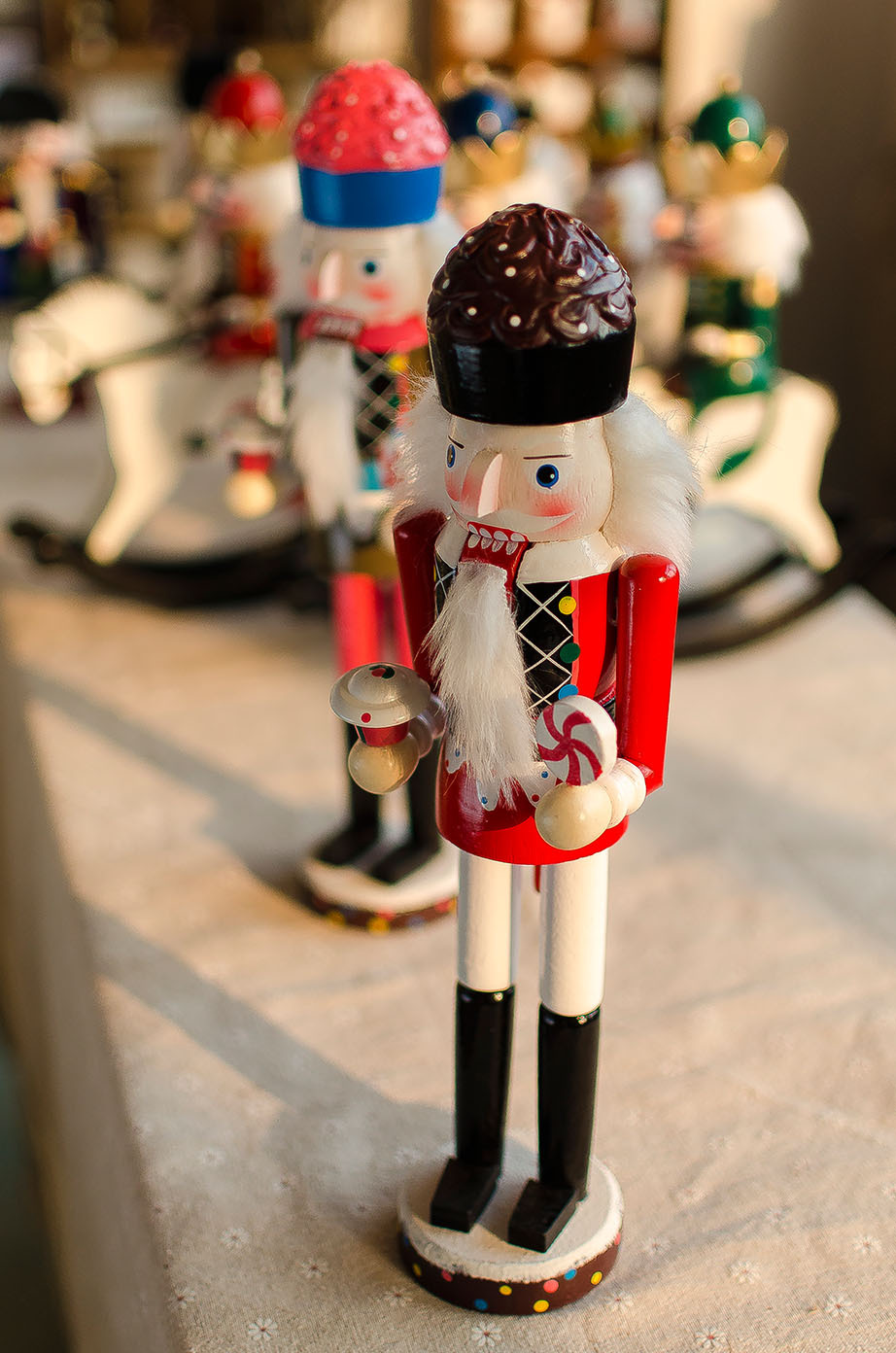 zakka 胡桃夹子 木偶 糖果国王 圣诞工艺礼品 2款入e0210