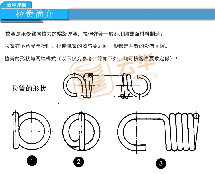 现货供应 浙江云华弹簧厂 72a碳素钢丝 镀锌纱窗 拉伸 拉力 拉簧