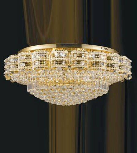 厂家直销半吊灯饰灯具批发金色水晶灯 客厅灯具 灯饰