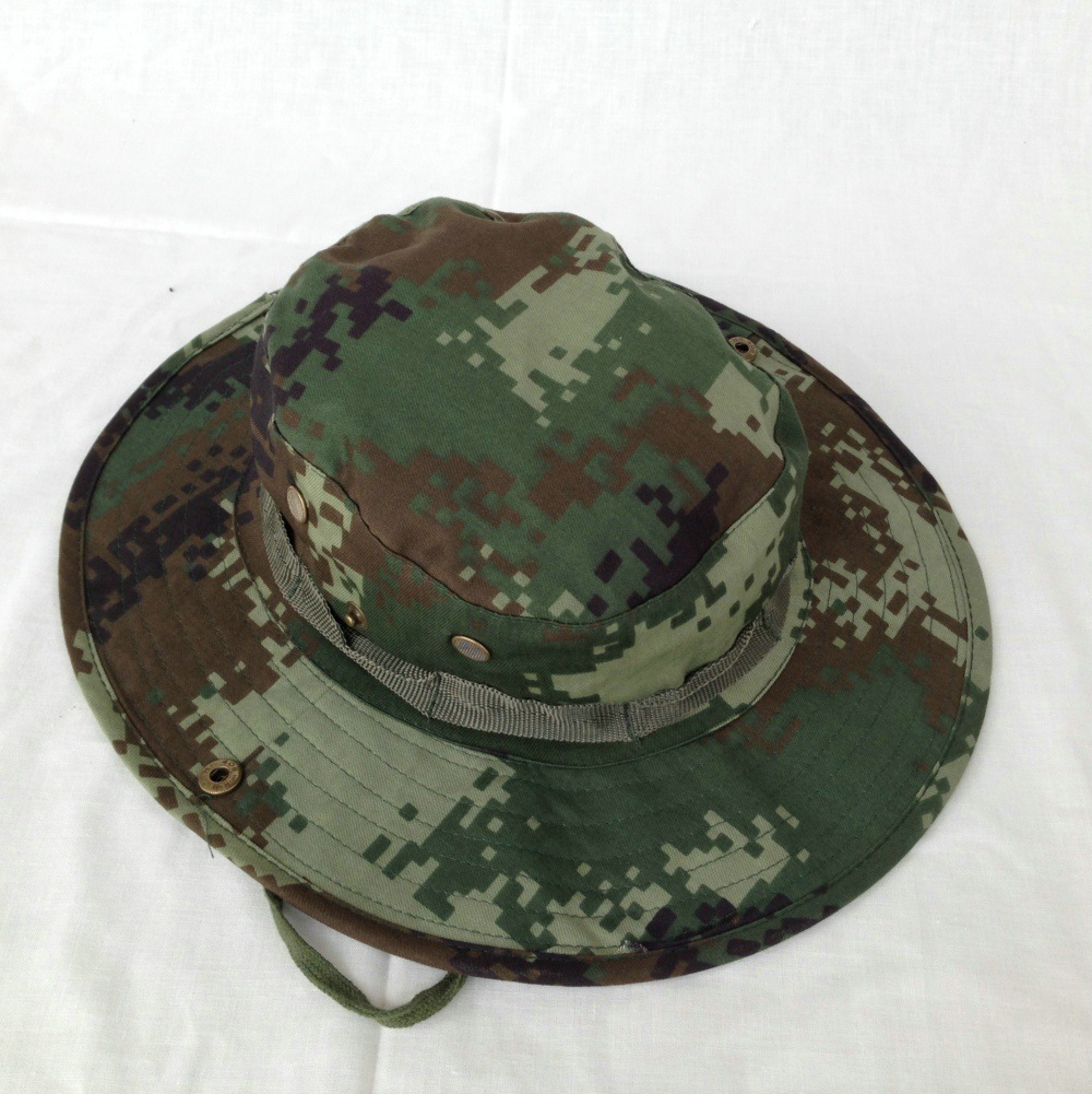 户外外军07圆边帽迷彩奔尼帽卷边渔夫遮阳cp海洋迷彩