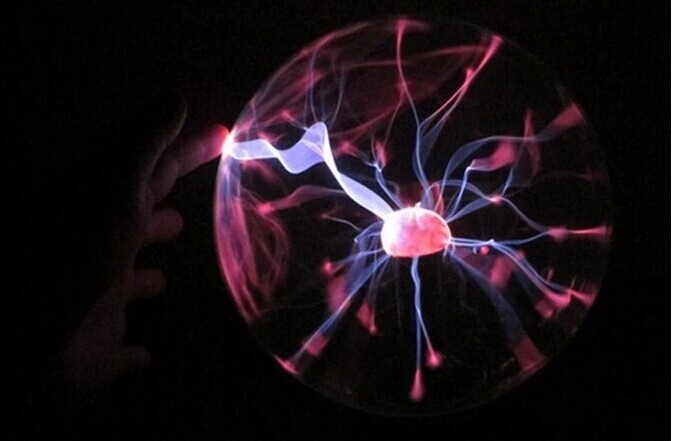 6寸圆形离子球带音乐 静电球 电子魔灯 闪电球 球直径约15.24cm