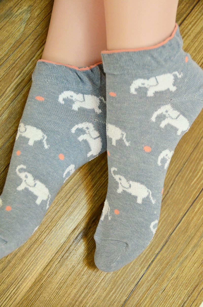  女士均码 大象是圈圈纱材质 注:此款袜子