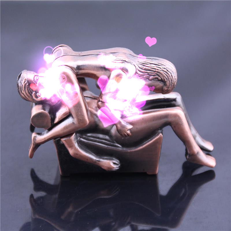 一号双人台式 爱的滋味 加重 带音乐 防风打火机(不退不换)