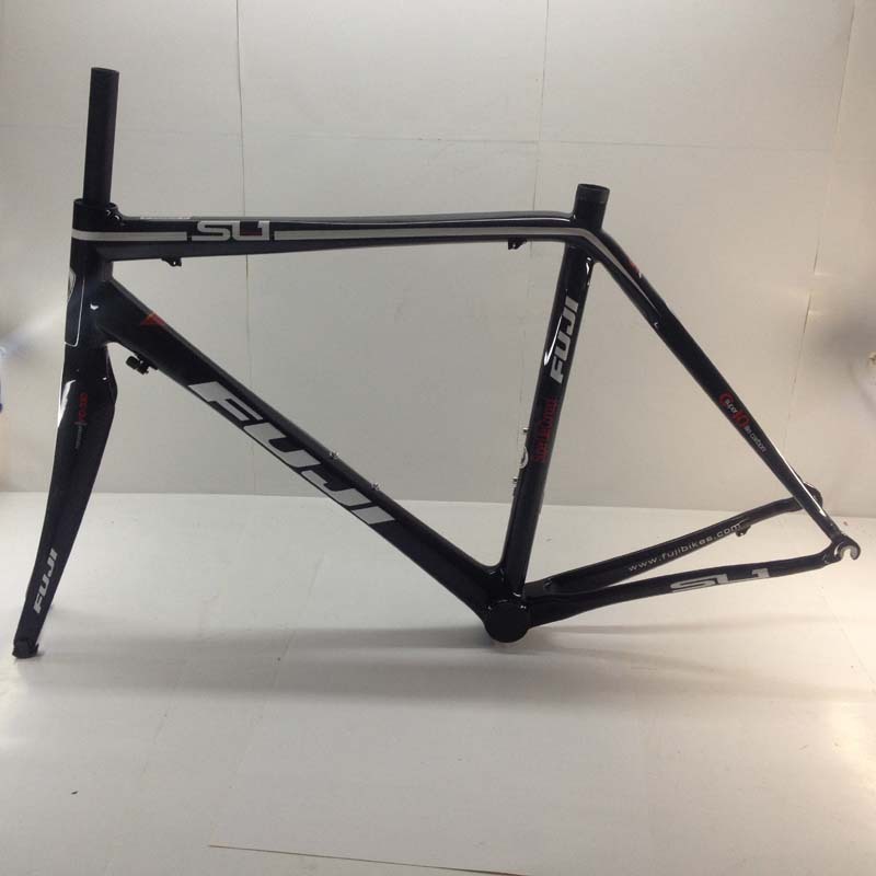 fuji全碳sl1公路自行车一体碳纤车架带前叉