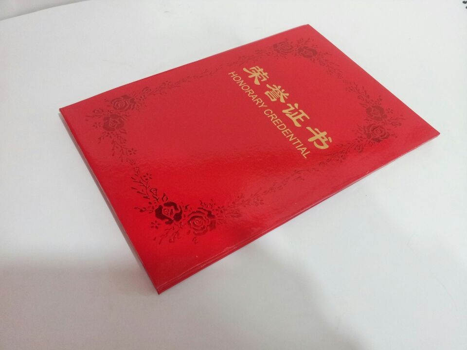 特價現貨供應金箔玫瑰花封面 各種規格榮譽證書 證書 結業證書