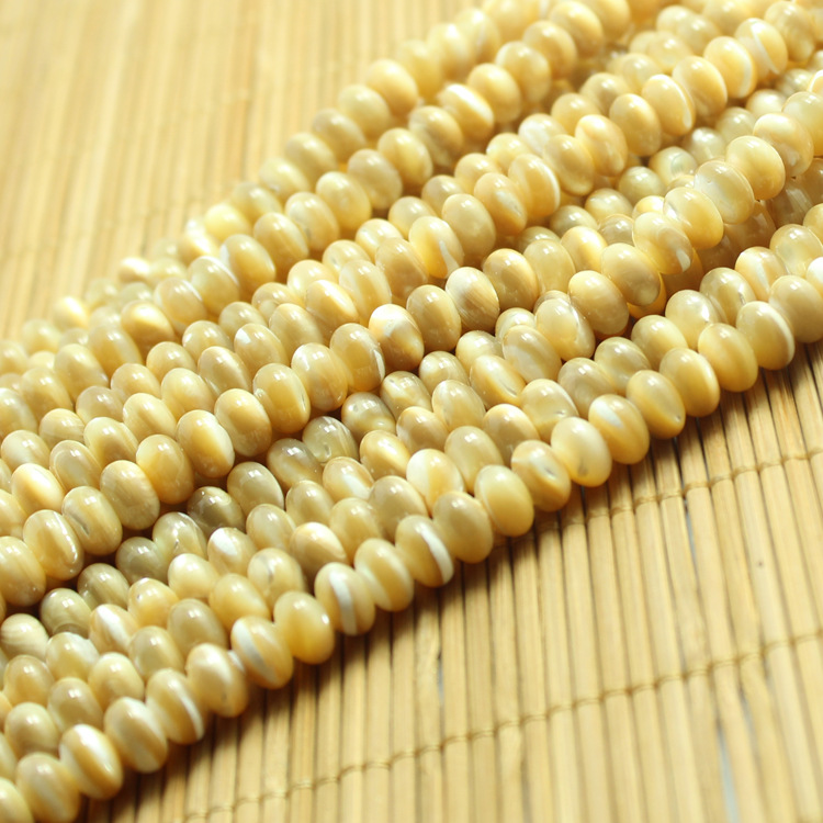 天然灰贝砗磲盘珠 八卦原色砗磲隔片半成品散珠 东海