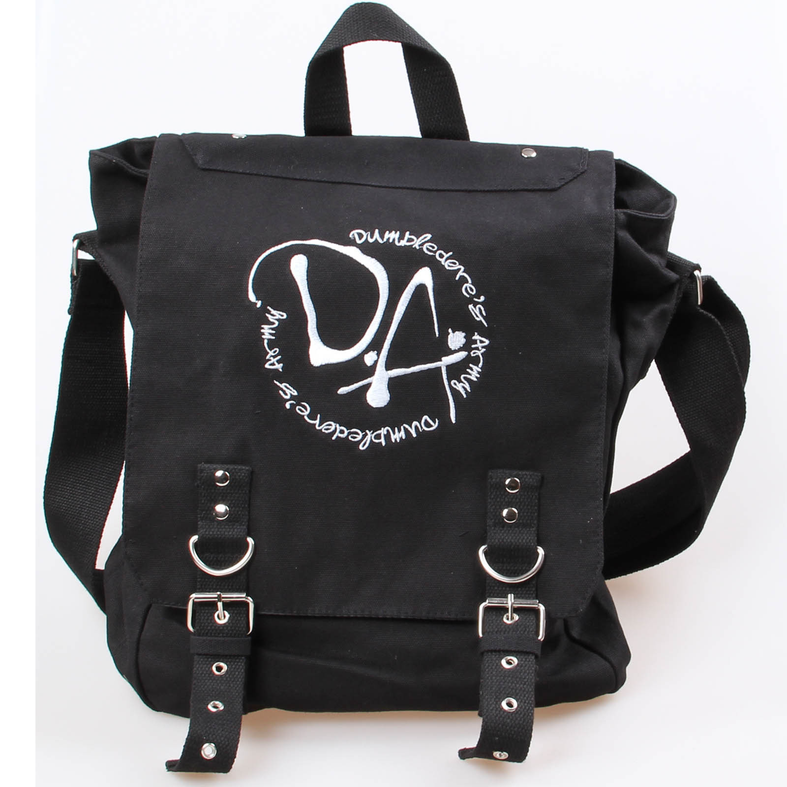 哈利波特 邓不利多军da军团 绿色 黑色 帆布书包 单肩包