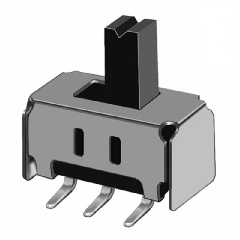 专业生产ss12d23小型拨动开关两档弯针三脚 拨码开关
