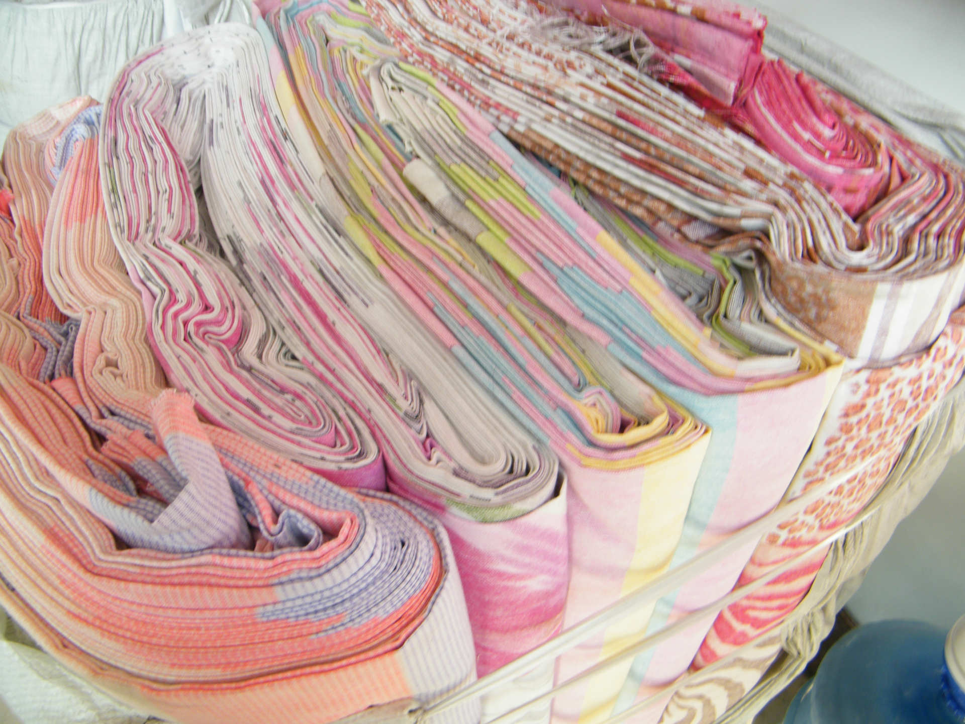 处理老粗布工艺布老粗布床品面料残布2米以上