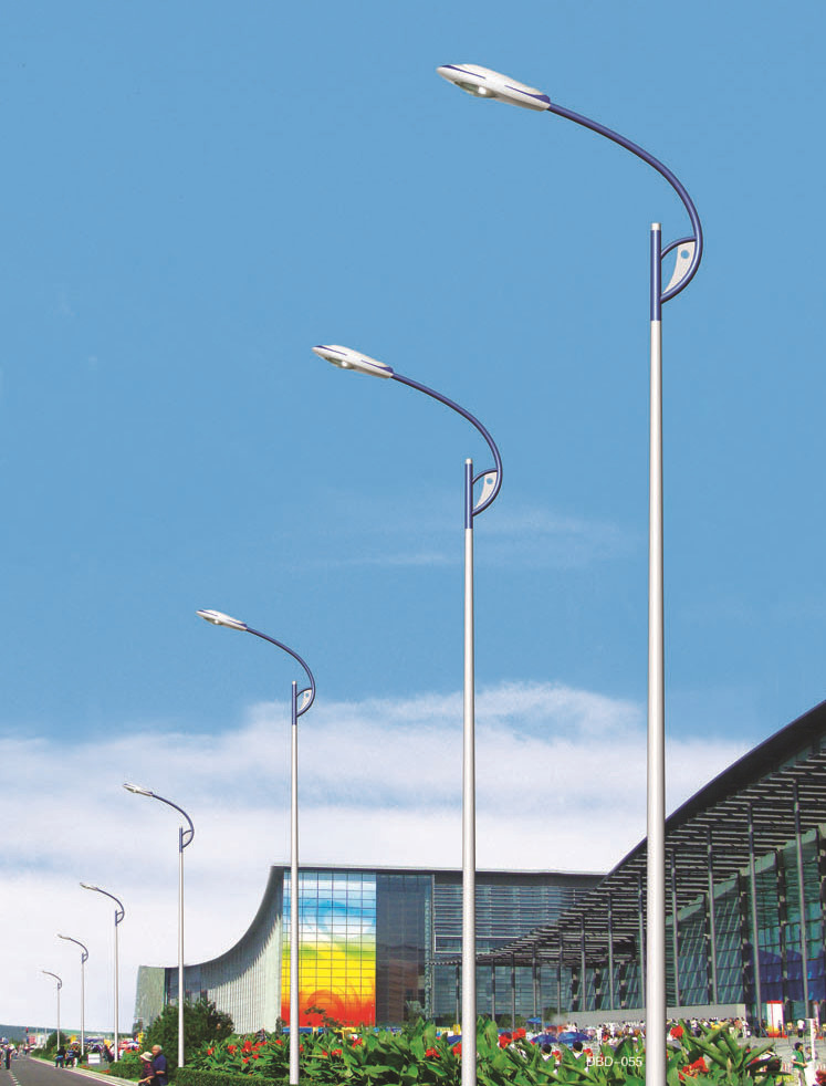 供应户外道路单臂路灯 小区花园led路灯 高杆灯杆 马路弯灯