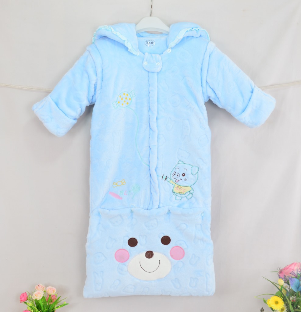 儿童睡袋批发秋冬最新款法兰绒婴儿睡袋 宝宝防踢被全棉加厚睡袋