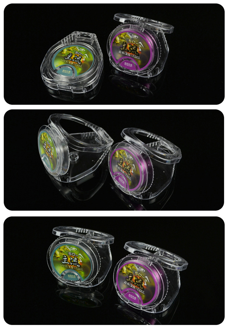 力哥主流厂家直销进口原丝真空包装50米道系子系鱼线竞技垂钓鱼线