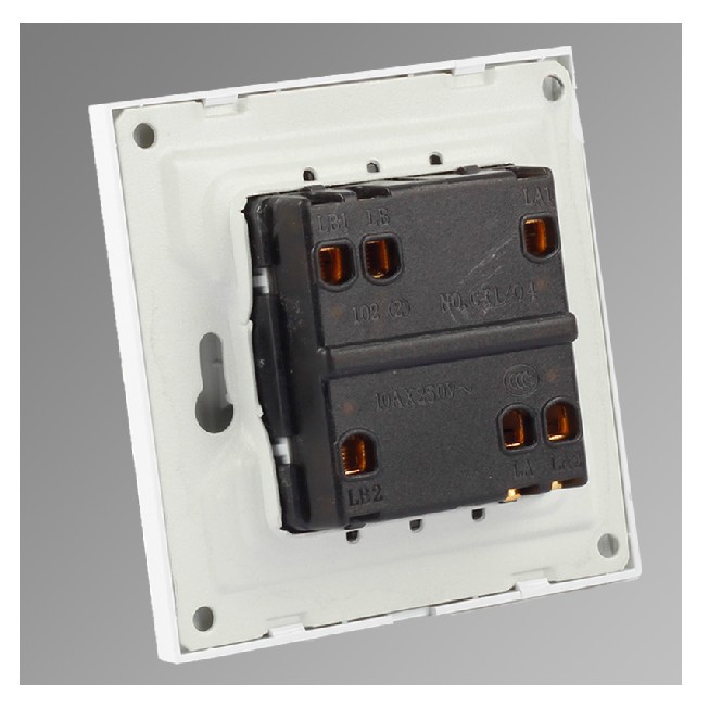 浙江金华生产销售 开关双开双控墙壁开关插座面板 钢架雅白86型价格