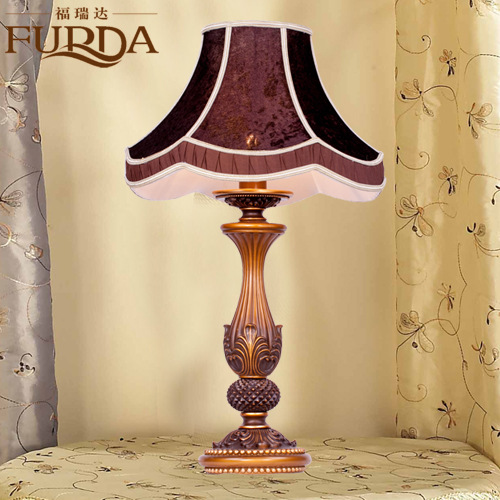 福瑞达欧式床头灯 复古台灯 卧室古典床头灯奢华田园结婚庆灯m01