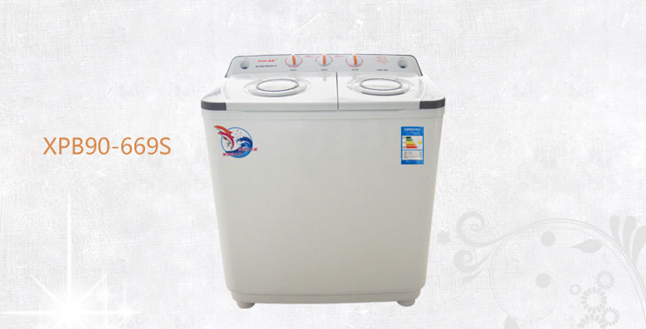 haipu 海普波轮洗衣机 xpb90-669s 双镶钻面板双重风干桶,家用