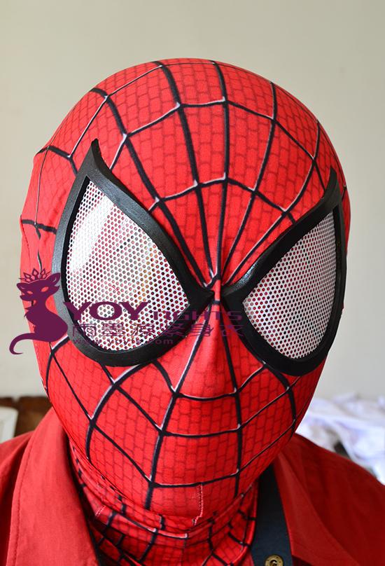 Amazing Spider-Man 2 mask 3D Digital printing red hood Spiderman | eBay