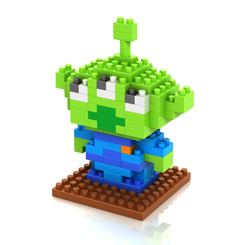 loz俐智小颗粒钻石积木玩具总动员 塑料拼插拼装缕慧9127扎克天王