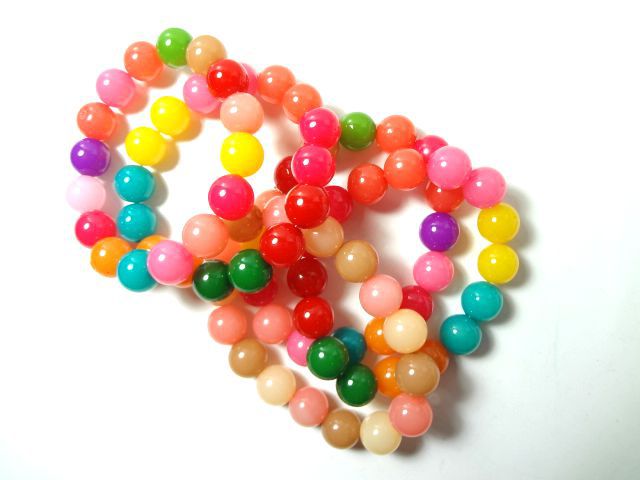 韩国流行饰品批发 器材果冻珠手链 手工串珠手环手链批发珠子手饰