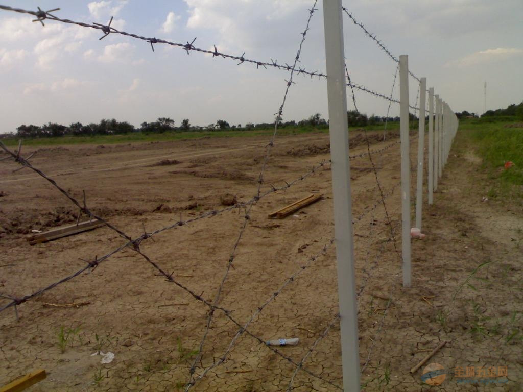 厂家直销 热镀锌刺绳 刺铁丝 带刺防盗铁丝网隔离网 铁蒺藜