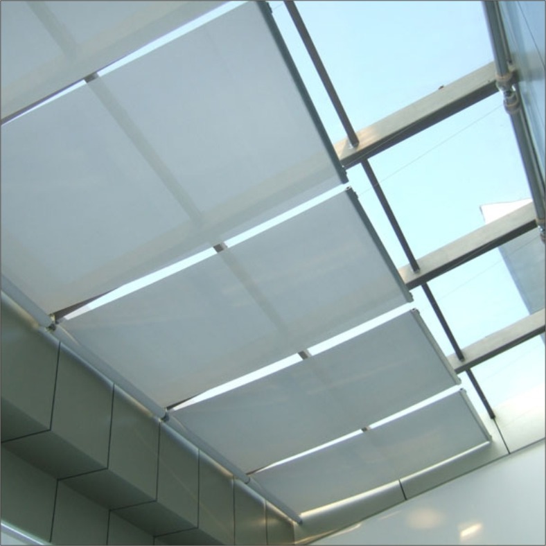 厂家供应fss天棚帘,水平天棚帘,玻璃顶遮阳,电动窗帘