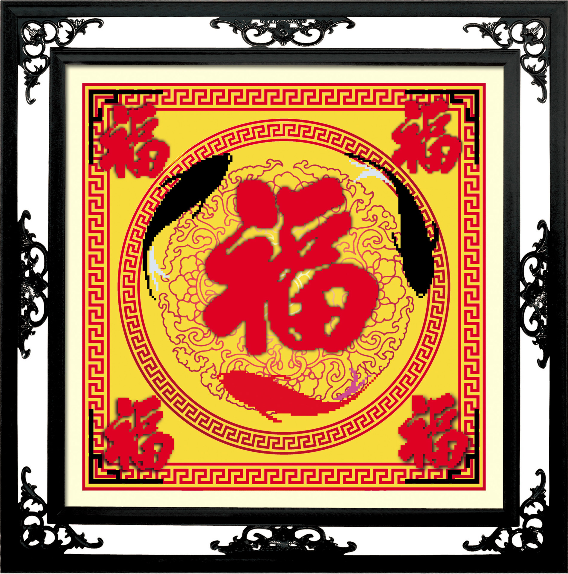 8412年年有余(五福)效果图
