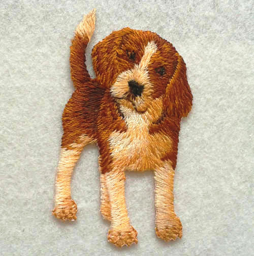 衣服贴 背胶贴 补丁贴精美刺绣布贴 小狗贴布电脑绣(欢迎定做)