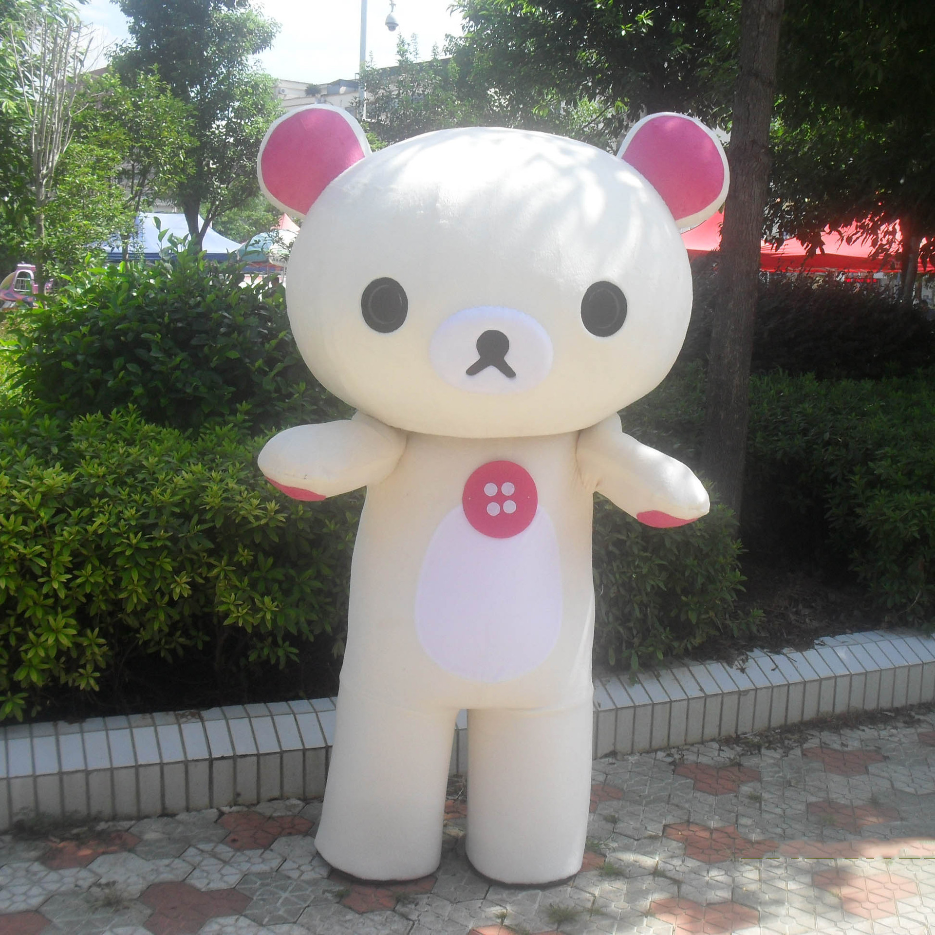 轻松熊卡通人偶服装懒懒熊行走人偶动漫服装人偶道具松弛熊