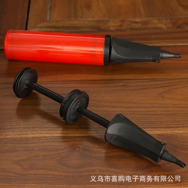 厂家直销 婚庆用品 婚礼装饰气球充气泵 塑料双向手推打气筒