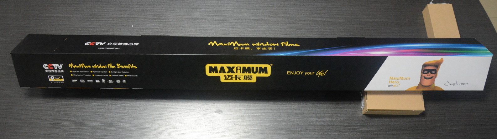 迈卡窗膜独创超大尺寸四色彩盒包装填补国内空白