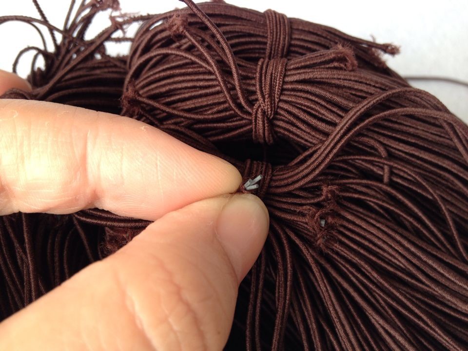 专业打造1.1深咖啡菩提珠佛珠1.2mm手串念珠弹力松紧绳