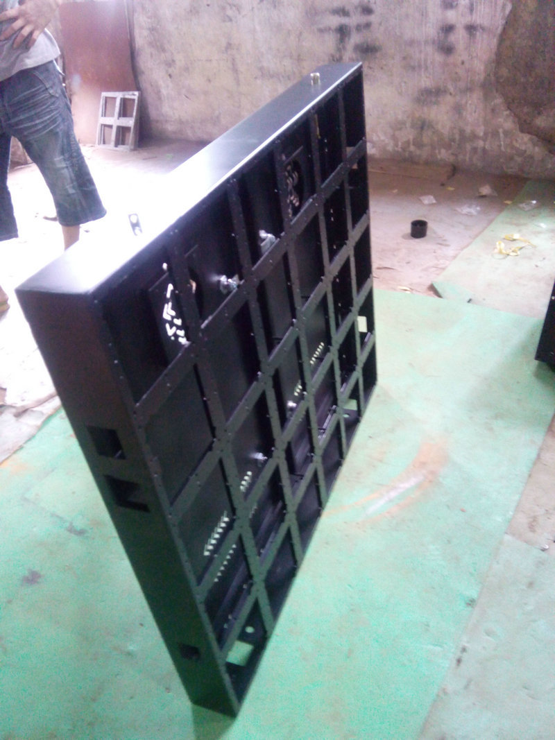 批量生产p10全彩简易带后盖铝箱体 显示屏箱体批发