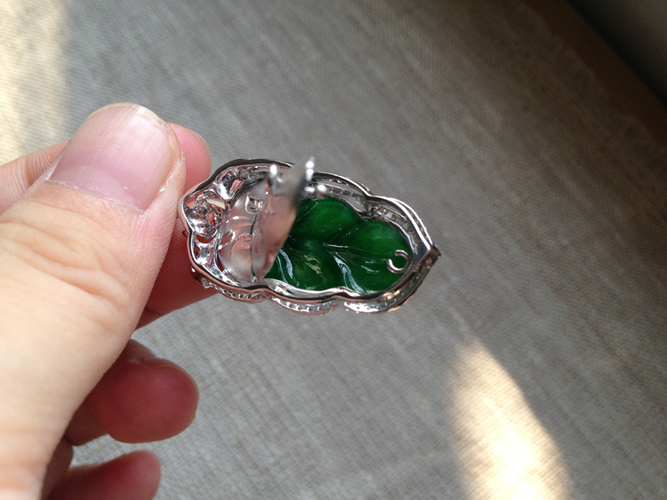 兄弟翡翠 13959正品翡翠a货满色艳绿