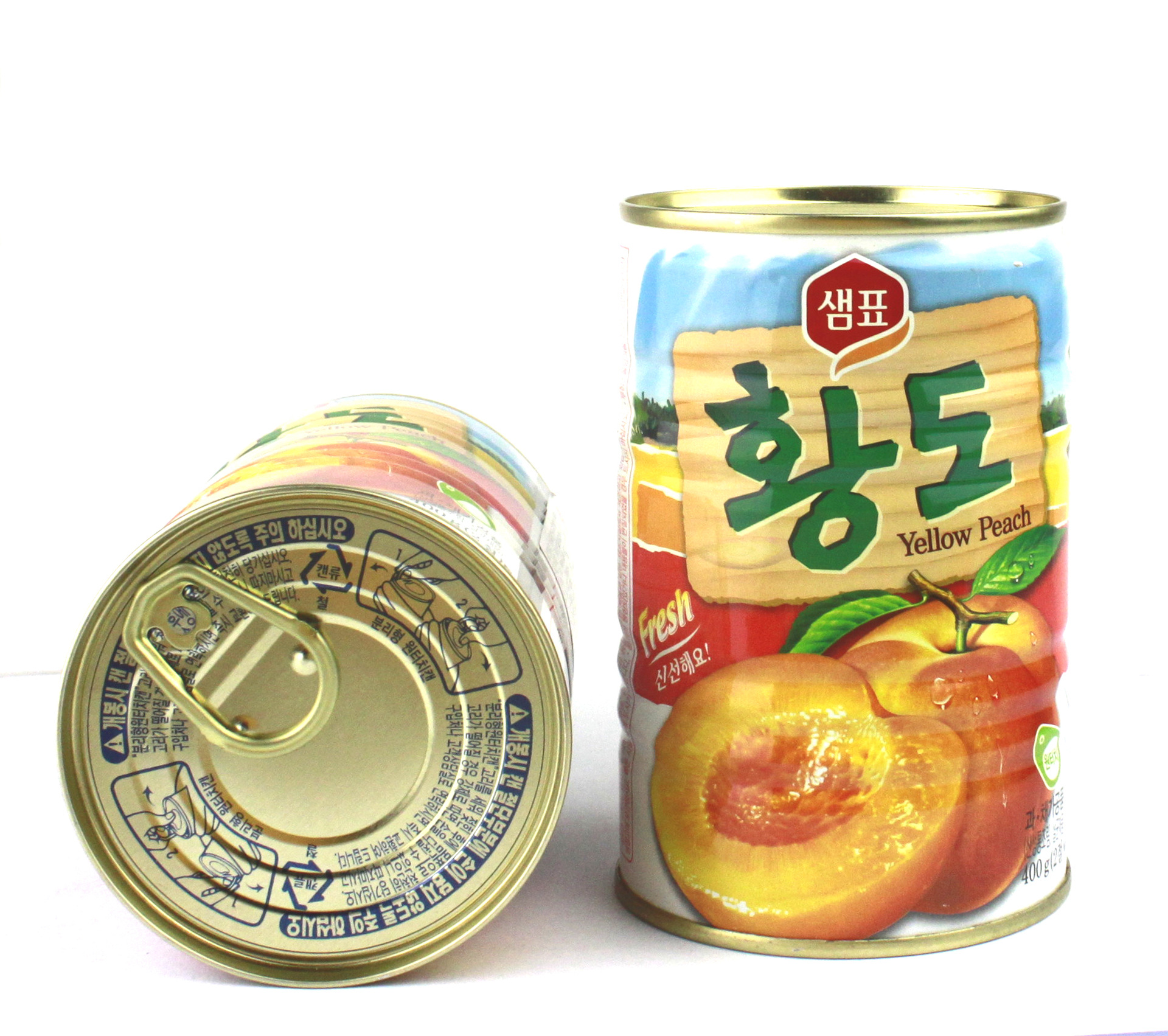 韓國進口方便食品 經典膳府黃桃罐頭 高檔罐頭水果食品 400g*24箱