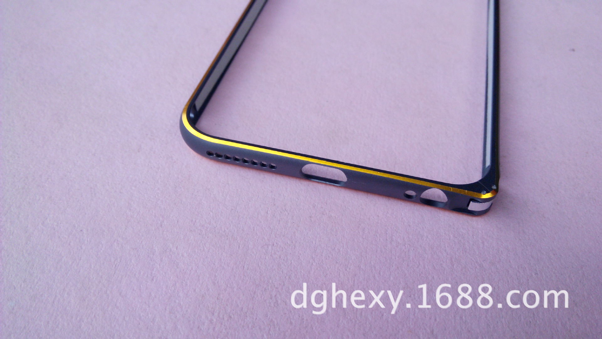 厂家供应苹果6 iphone手机边框 铝合金圆弧双色设计 金属47十色