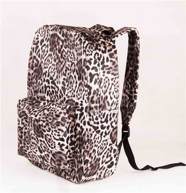 聚力箱包 正青春系列 时尚热销 厂家直销 豹纹旅游背包