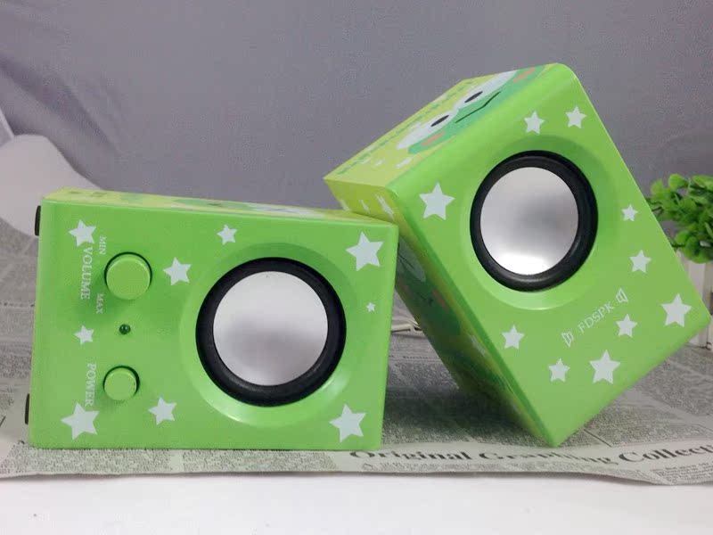 个性木对箱 彩色 hello ketty 2.0 usb迷你 小音响 小音箱 低音炮