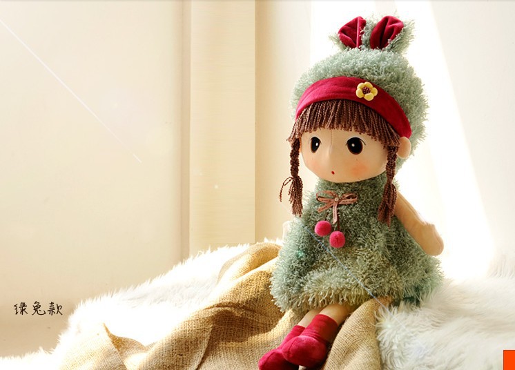 百变菲儿女孩毛绒玩具公仔布娃娃小精灵可爱洋娃娃生日儿童节礼物